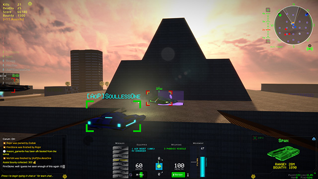 A contested reload pad in Phoenix Wars arena Downtown