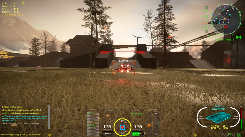 Battle Against RezNet Bot In Maulgrounds Practice Arena — Rezarus Gameplay Screenshot