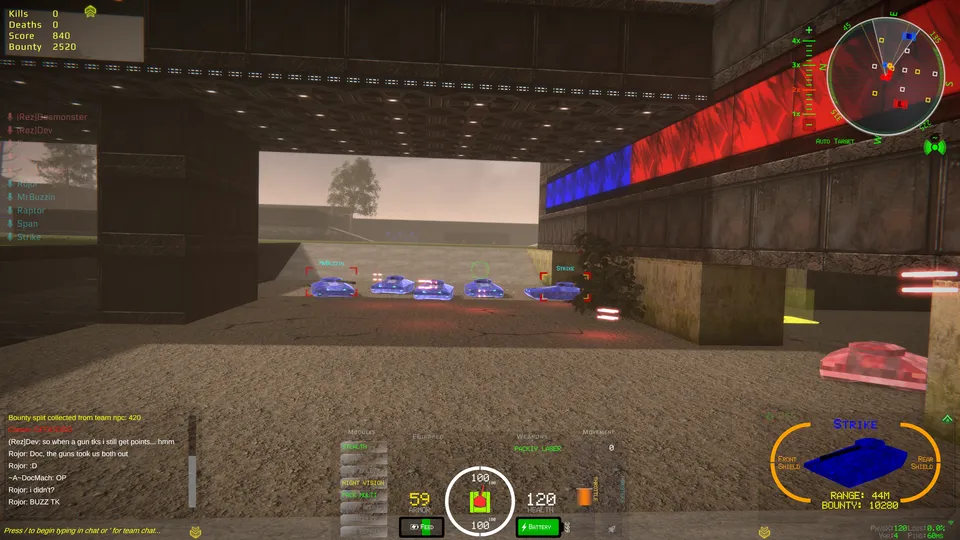 Blue Team Coordination In Laser Wars Arena DecemX — Rezarus Gameplay Screenshot