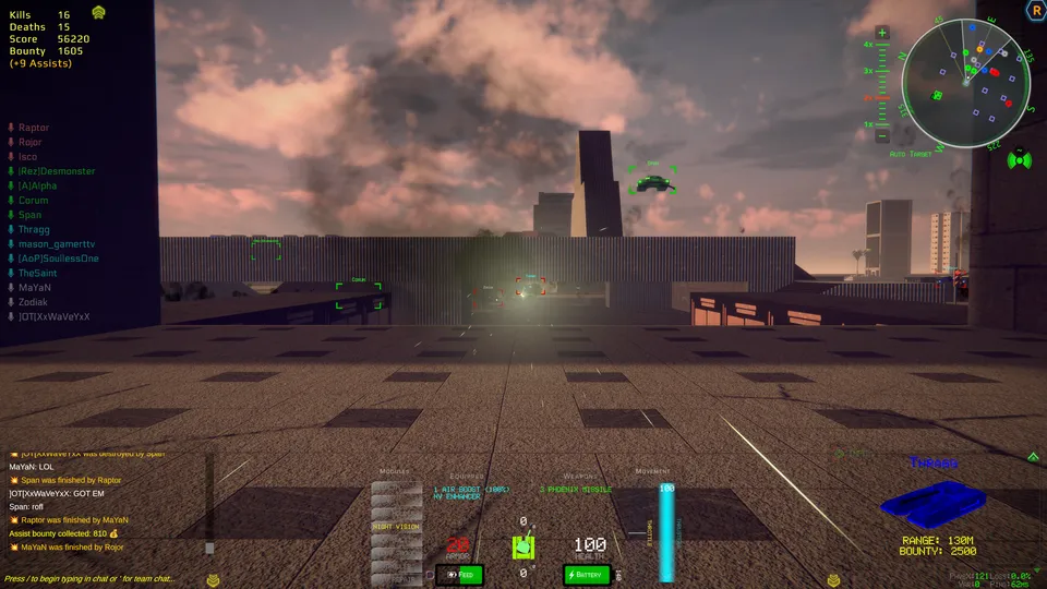 Missiles Fired In Phoenix Wars Arena Downtown — Rezarus Gameplay Screenshot