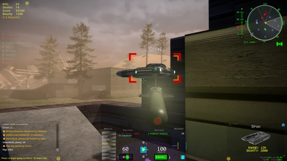 Taking a Phoenix Missile directly to the face